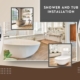 Cream And Black Minimalist Bathroom Instagram Post
